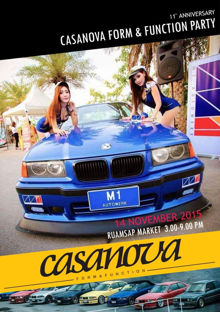M1 AUTOWERK, an official sponsor of 11th Party. The Assemblage of the rides by CASANOVA.