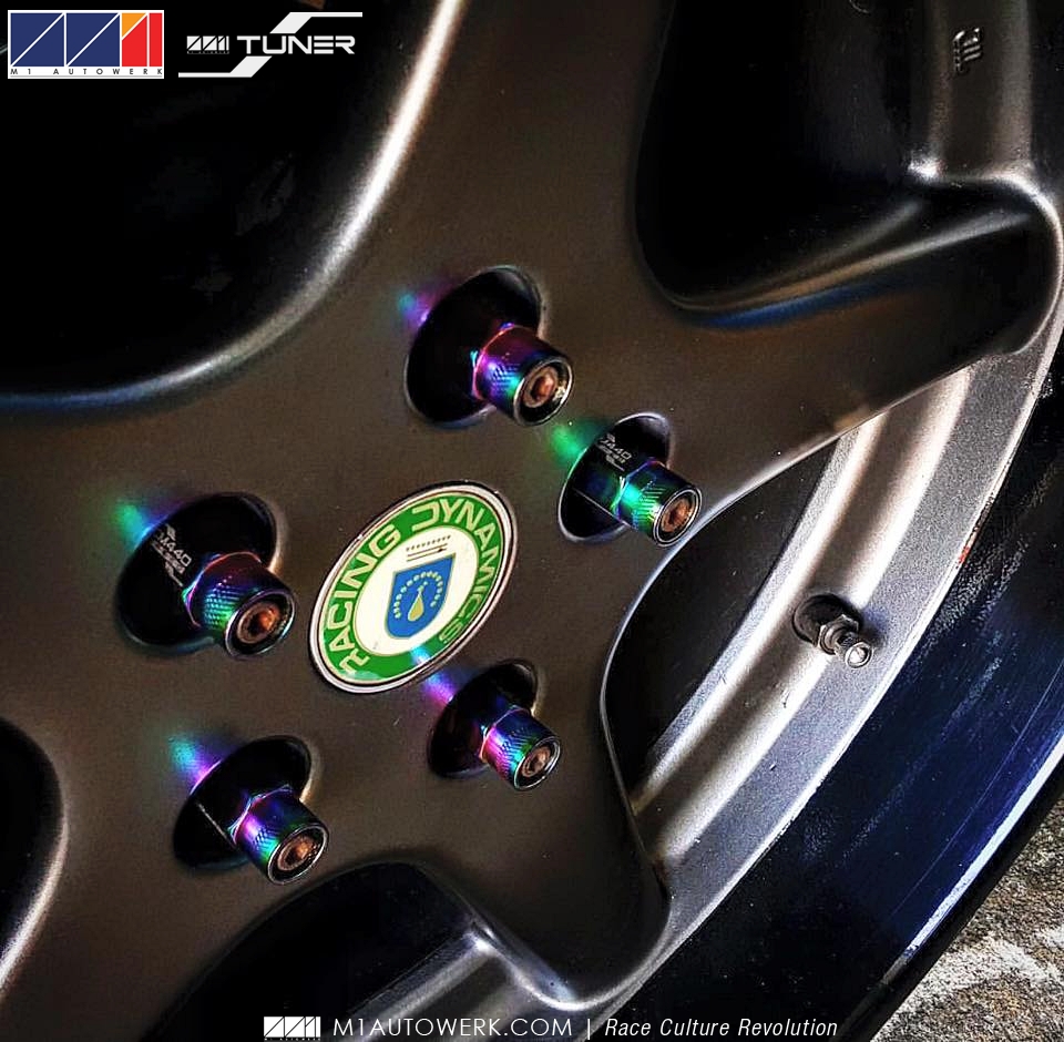 M1 TUNER LUG NUTS CHROMOLY STEEL TITANIUM COATING TORQUE PROOF Gr 10