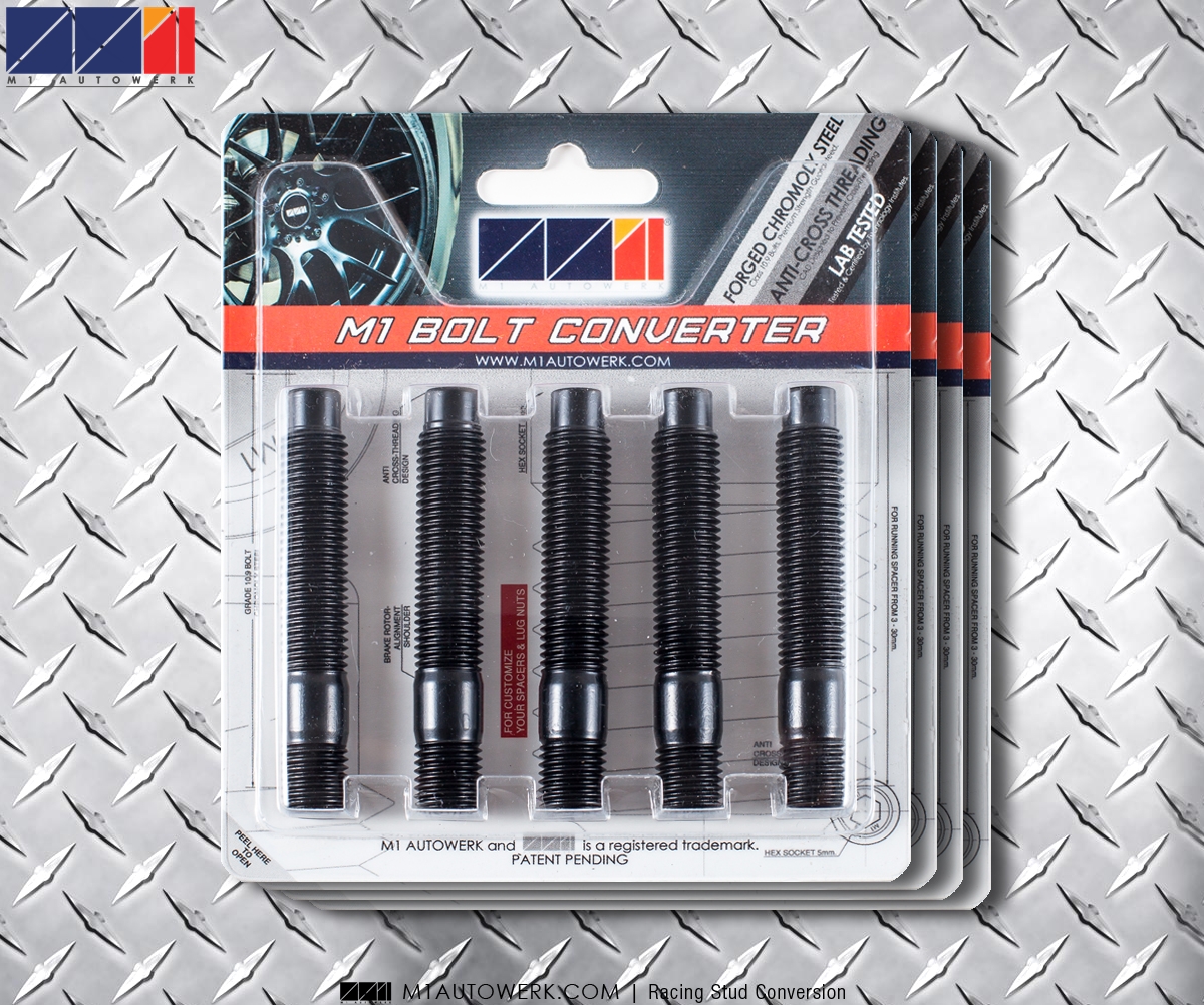 STUD CONVERSION BMW MINI M1 AUTOWERK BOLT CONVERTER น็อตล้อ ตัวผู้ยาว