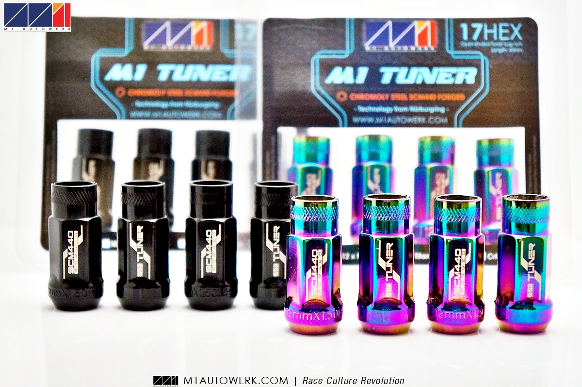 M1 TUNER LUG NUTS CHROMOLY STEEL TITANIUM COATING TORQUE PROOF Gr 10