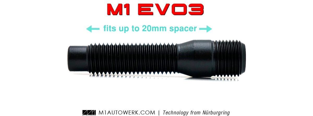 M1 AUTOWERK STUD CONVERSION BMW MERCEDES AUDI FORGED CHROMOLY STEEL BULLET NOSE BOLT CONVERTER