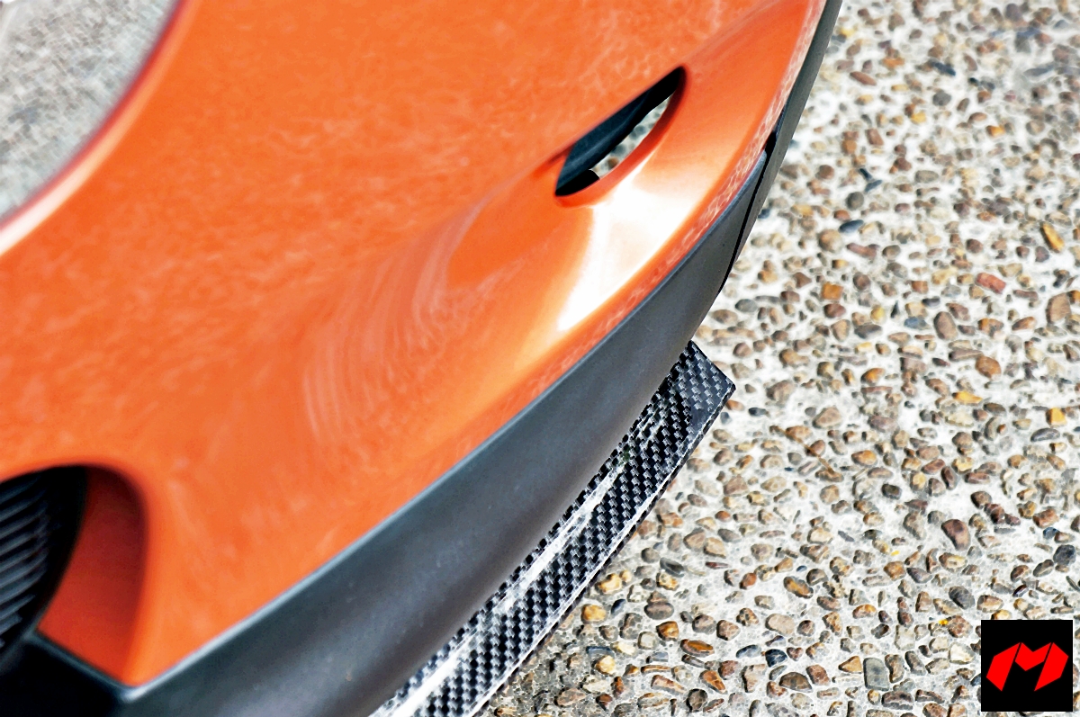MCARBON lip spoiler carbon fiber look pvc 