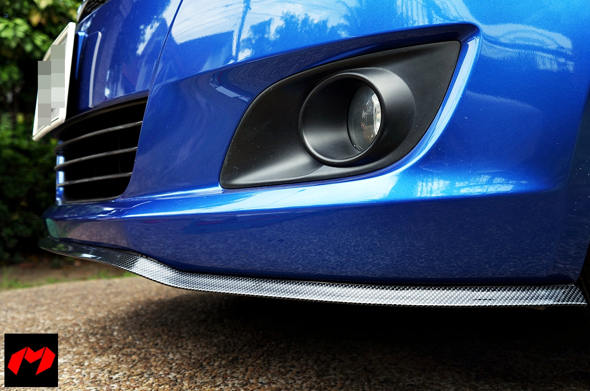 MCARBON lip spoiler carbon fiber look pvc 