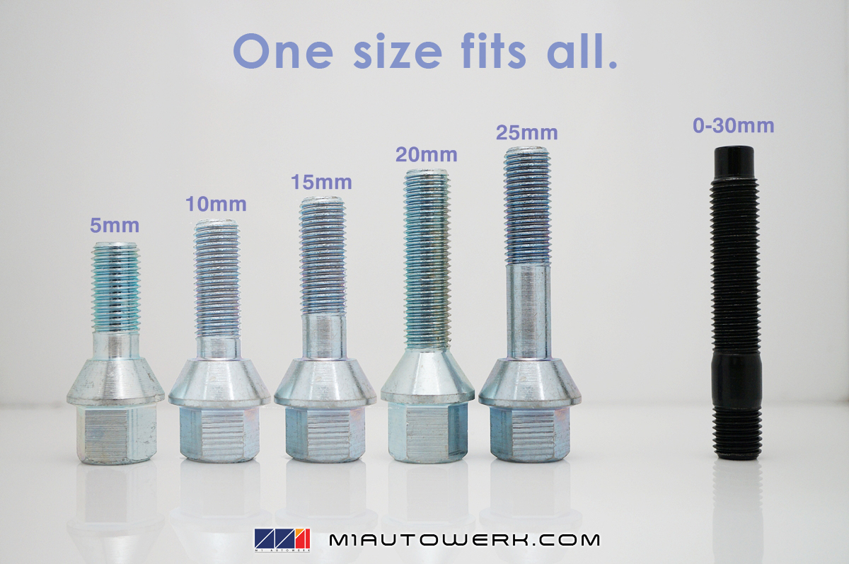 M1 AUTOWERK STUD CONVERSION BMW MERCEDES AUDI FORGED CHROMOLY STEEL BULLET NOSE BOLT CONVERTER