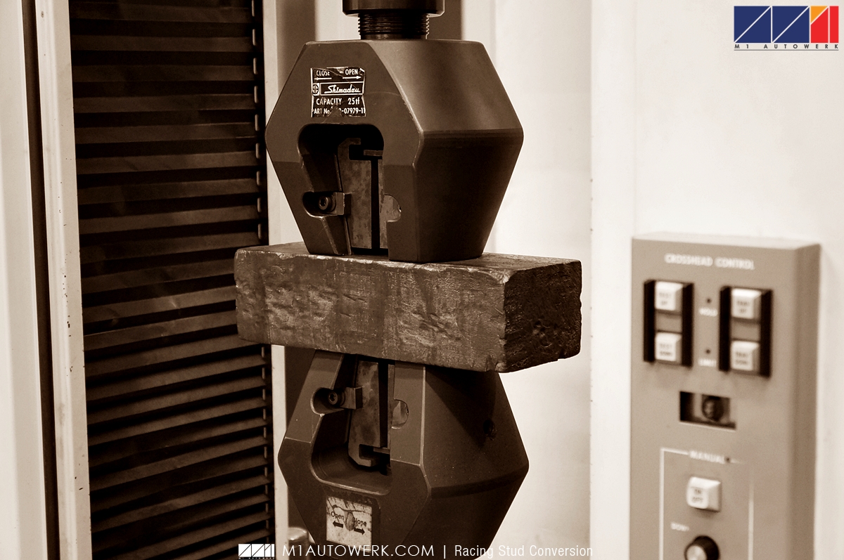 MAXIMUM TENSILE STRENGTH TEST M1AUTOWERK STUD CONVERSION