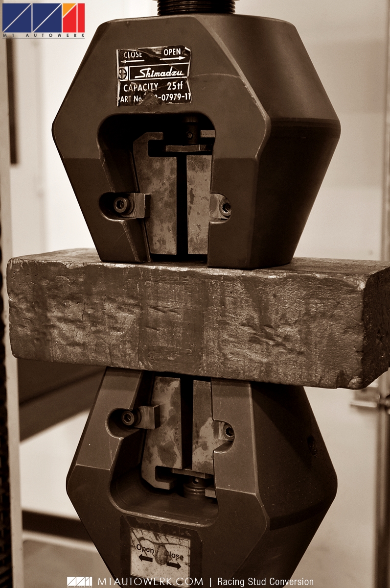 MAXIMUM TENSILE STRENGTH TEST M1AUTOWERK STUD CONVERSION